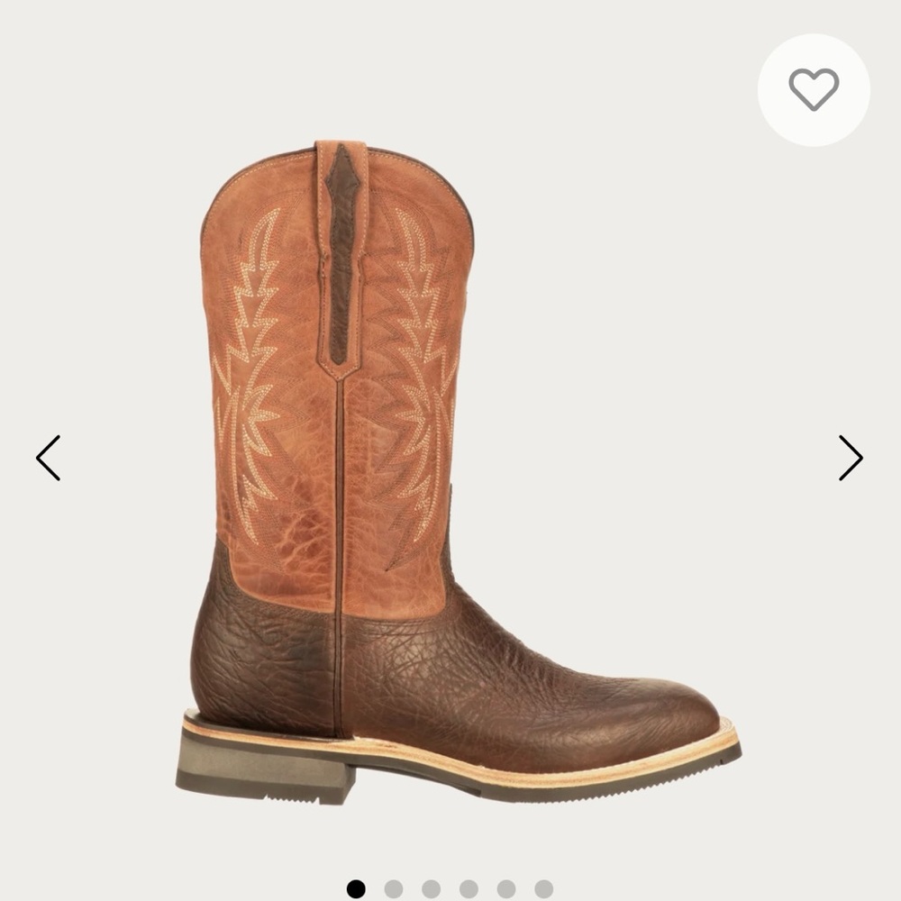 Lucchese cowboy roper work boot